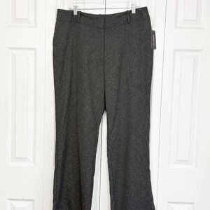 NWT East 5th Dark Gray Tweed Curvy Fit Trouser Dress Pants 16